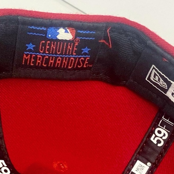 Toronto Blue Jays New Era Red Fitted Baseball Hat- Size 7 - Picture 6 of 6